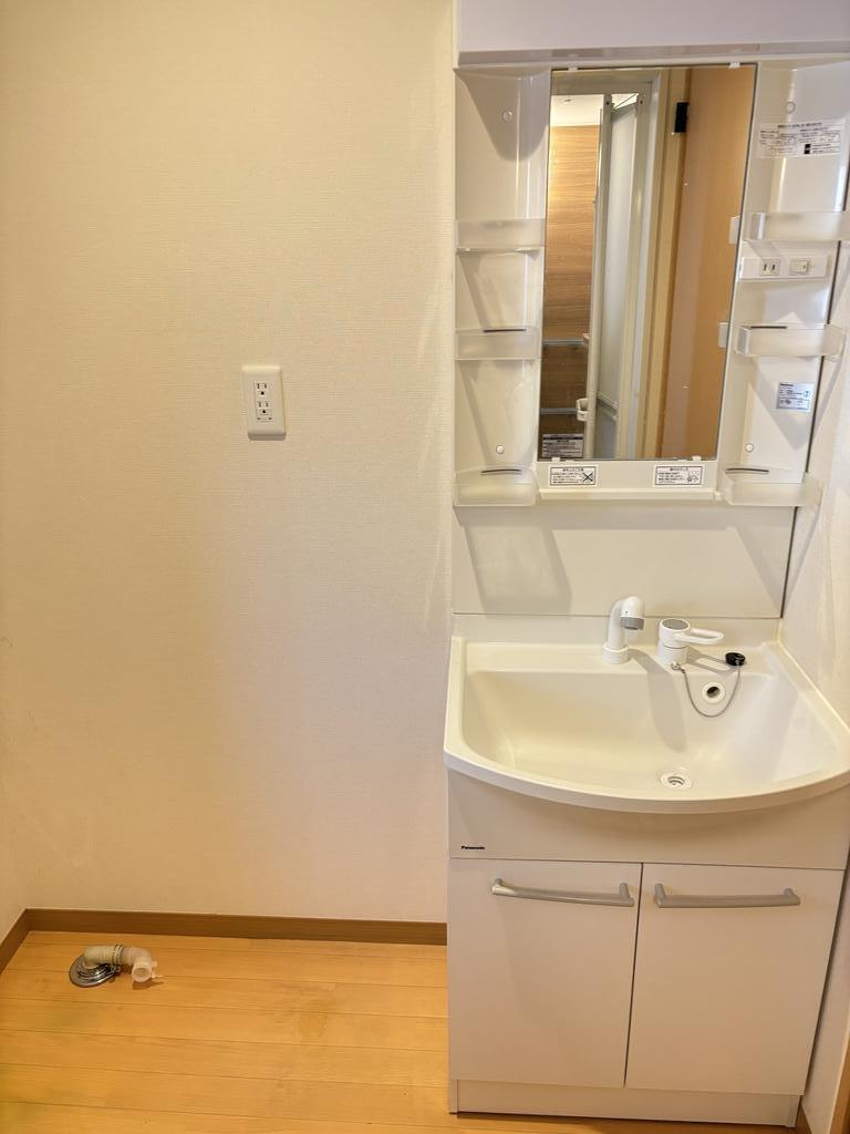 洗面設備　洗面台　室内洗濯機置場