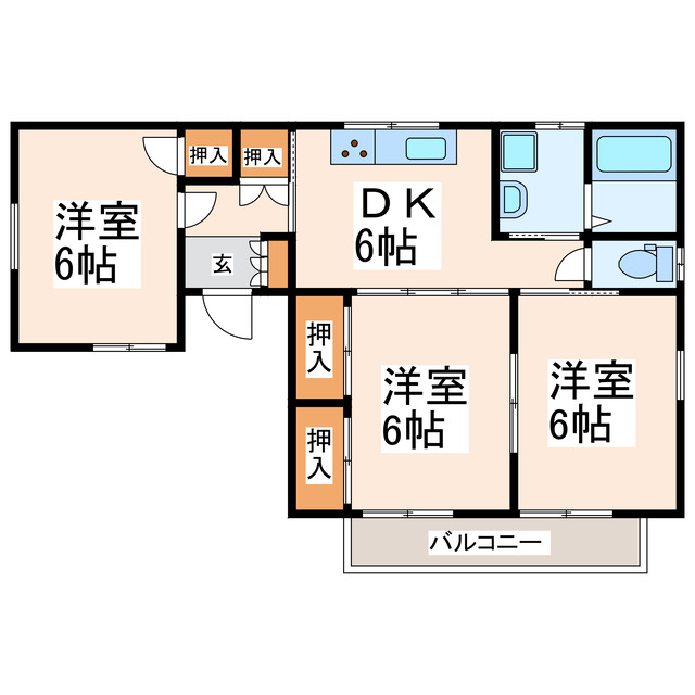 シャトレMの間取り