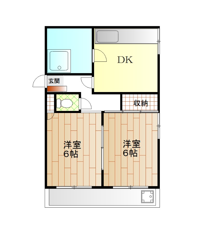 クオリア鷹匠町の間取り