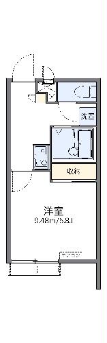 レオパレス南逆井の間取り