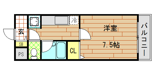 カデンツァKの間取り