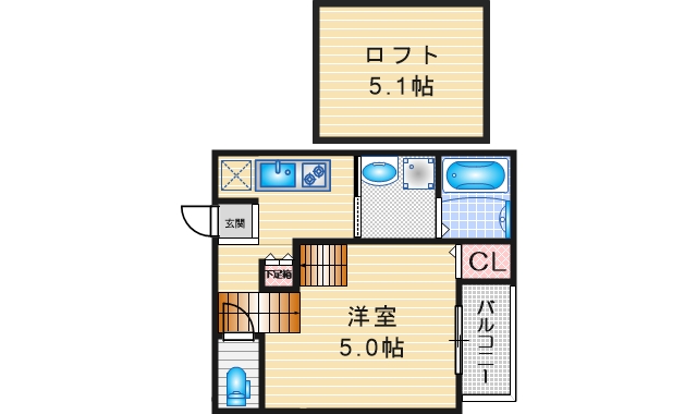 【ハーモニーテラス尾頭橋IIの間取り】