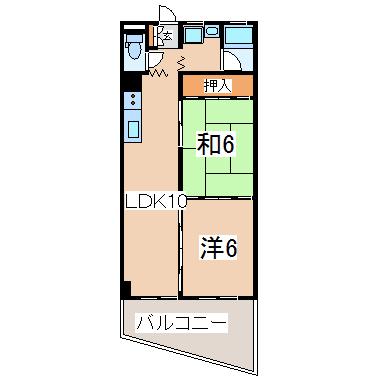 福島県郡山市方八町２（マンション）の賃貸物件の間取り