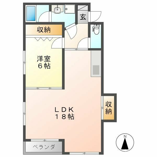 第２カーサENSHOの間取り