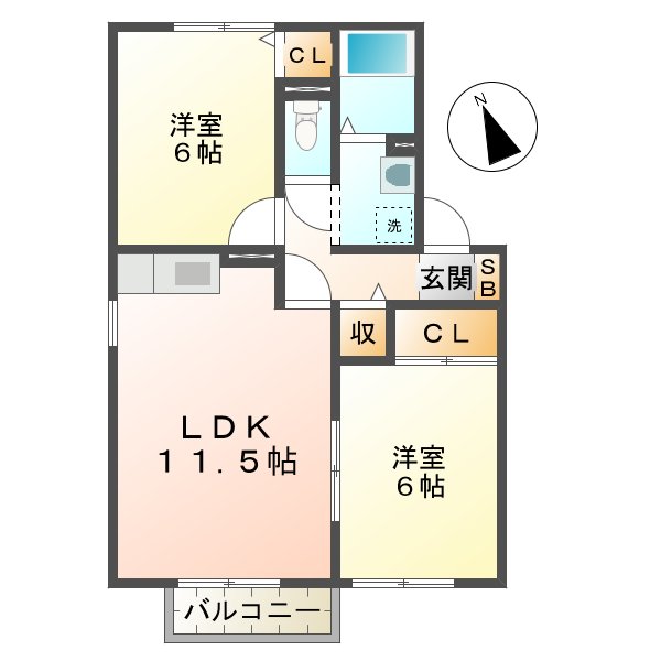 グランタイル高岡の間取り