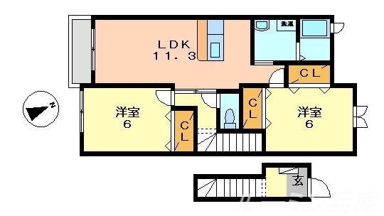 ウィルヴェスティージ壱番館の間取り