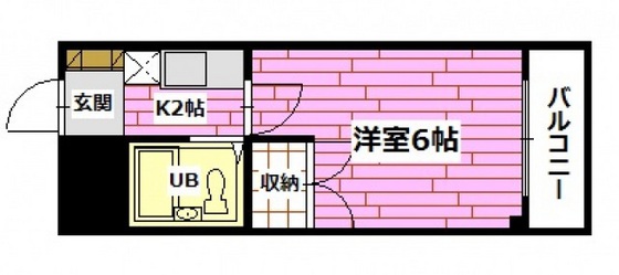 広島市安佐南区緑井のマンションの間取り