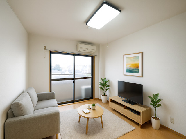 居室・リビング　CGで家具等を配置したもので家具等は含まれません。