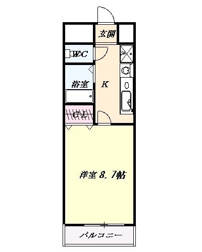 名古屋市守山区元郷のマンションの間取り