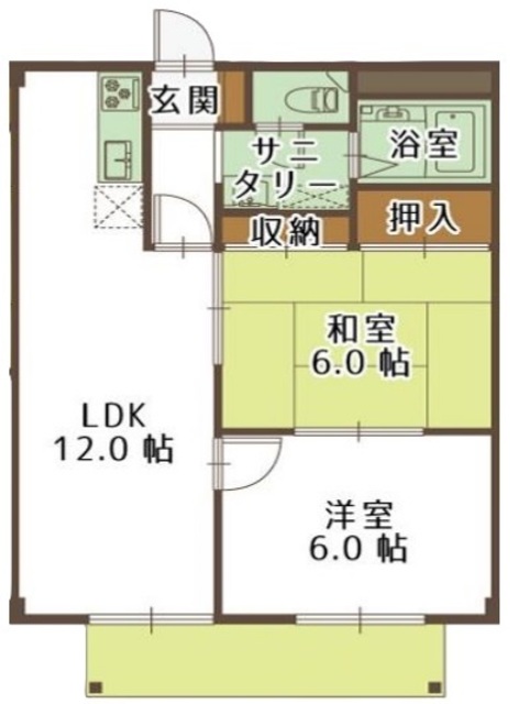 シティハイツ稲垣の間取り