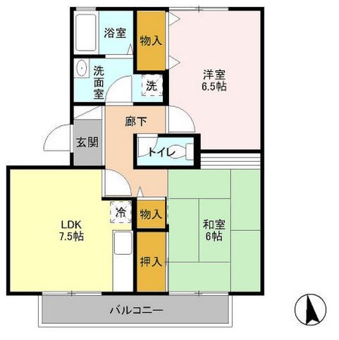 メゾンソレーユの間取り