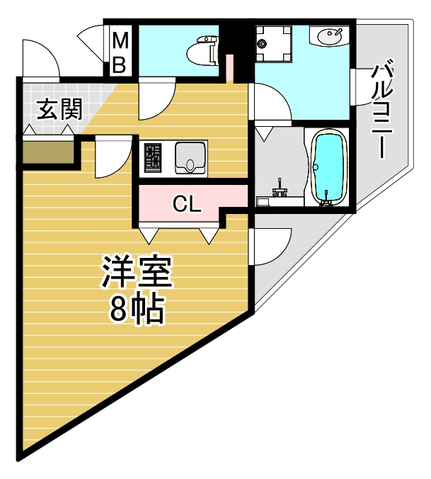 【エスカーサ大阪WESTの間取り】