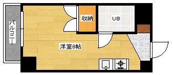 広島市中区広瀬町のマンションの間取り