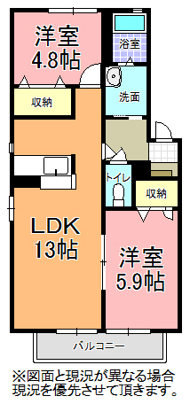 クレスト・ｙ(ワイ)　Ａ棟の間取り