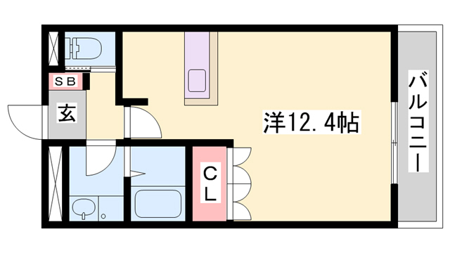 加古郡稲美町国岡のアパートの間取り