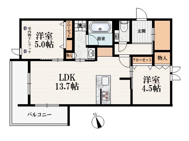 クレールロジュマンの間取り