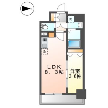 SOLメイクス浄心天神山の間取り