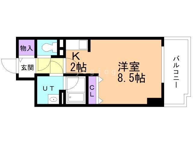 石狩郡当別町園生のマンションの間取り