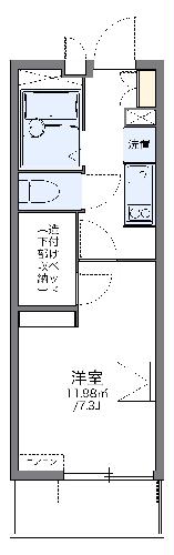 レオパレスシェルパ日進の間取り