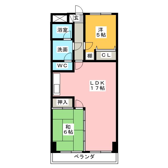 ジュネス保田の間取り