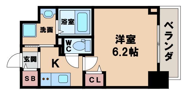 プレミアムコート天王寺ＥＡＳＴの間取り