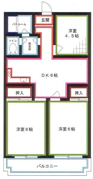 杉並区下井草のマンションの間取り