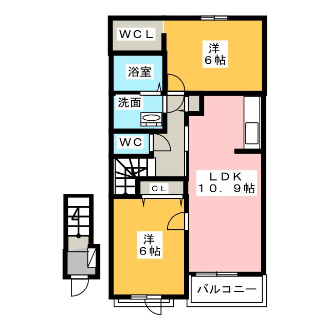 アルヴィータＪの間取り