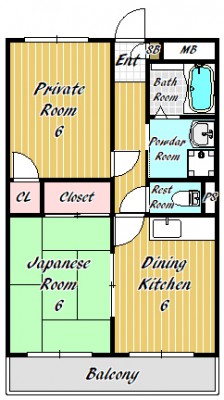 SENSE COURT 堺上野芝の間取り