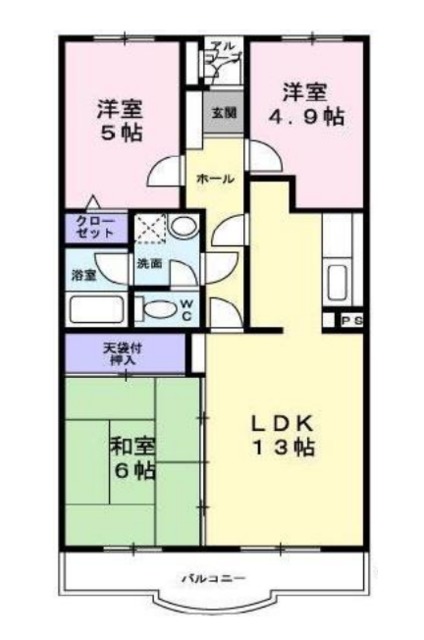 シャルム春日部の間取り