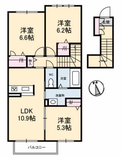 グレイス潮音Ｂ棟の間取り