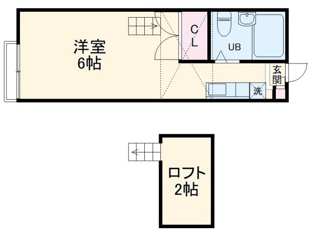 長久手市砂子のアパートの間取り