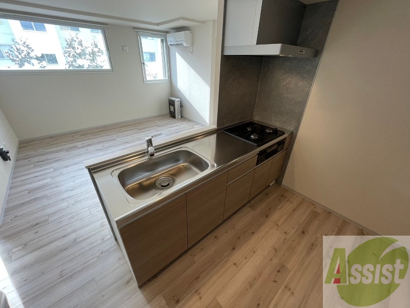 キッチン　システムキッチンなので、すぐお料理に使えます！