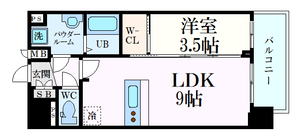 プレサンス庄内ブレイシスの間取り