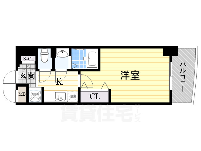 Luxe今里2の間取り