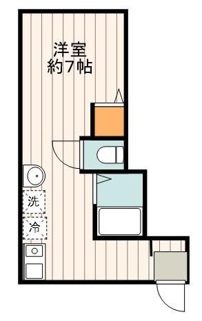 足立区椿のアパートの間取り