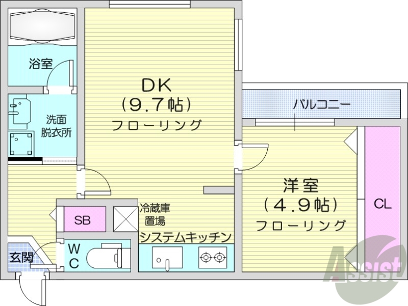 グランラヴィーヌN17の間取り