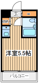 川崎市川崎区昭和のマンションの間取り