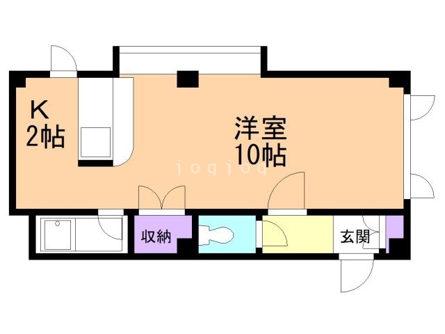 札幌市中央区南十三条西のマンションの間取り