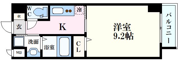 S-RESIDENCE宇品5丁目Iの間取り