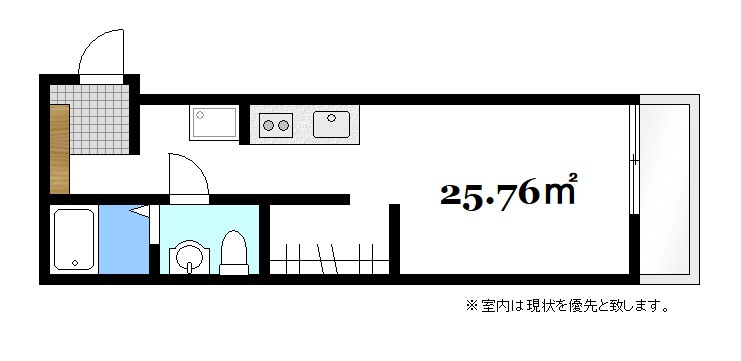 広島市佐伯区五日市町大字石内のアパートの間取り