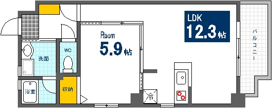 広島市西区井口のマンションの間取り