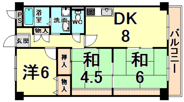 クローバーハイツ西台の間取り