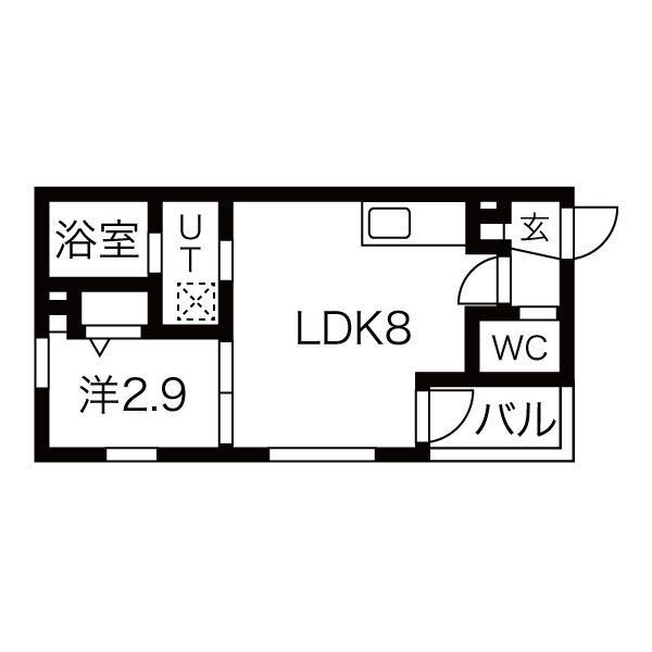 メイクス志賀本通の間取り