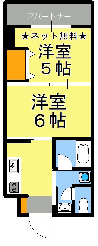 鹿児島市平之町のマンションの間取り