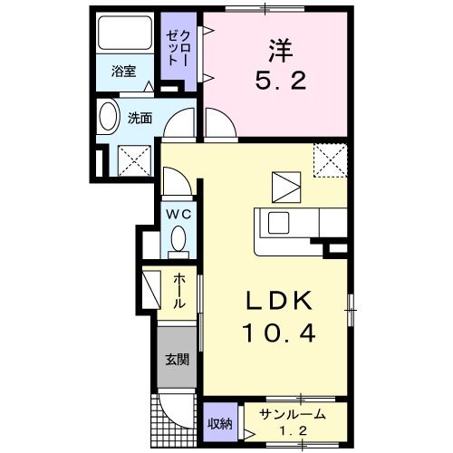 グラーテースの間取り