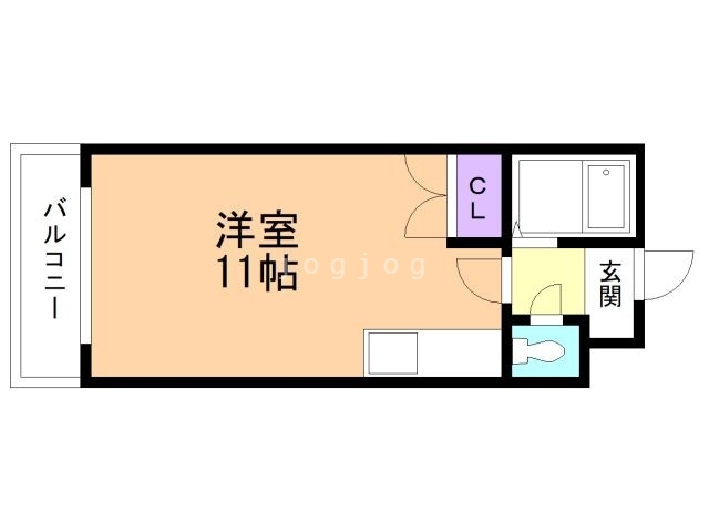 石狩郡当別町園生のマンションの間取り