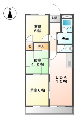 サンシャイン山川の間取り