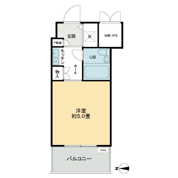 川崎市幸区小向西町のマンションの間取り