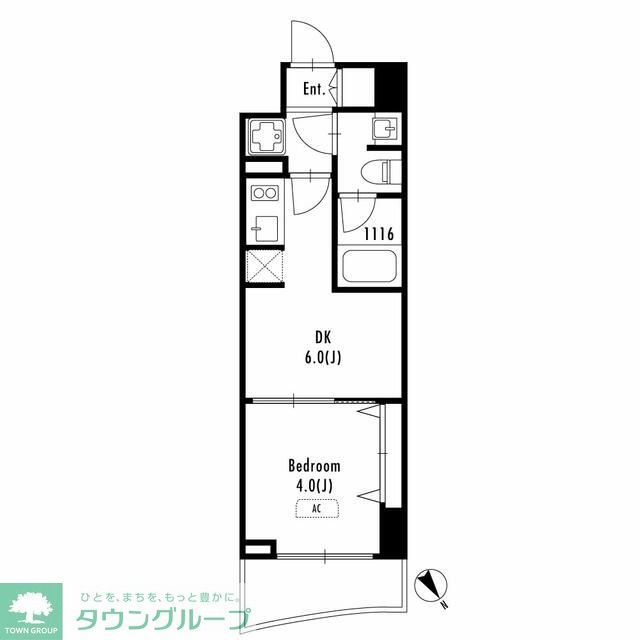 北区田端新町のマンションの間取り