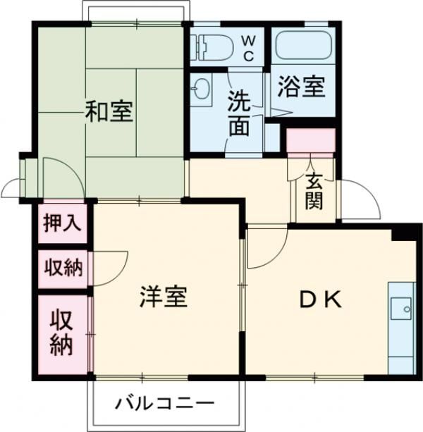 ガーデンハイツ緑ヶ丘２Ｄの間取り